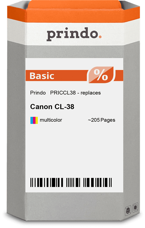 Prindo Basic mehrere Farben Druckerpatrone PRICCL38