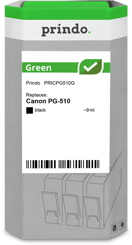 Prindo Green Schwarz Druckerpatrone PRICPG510G