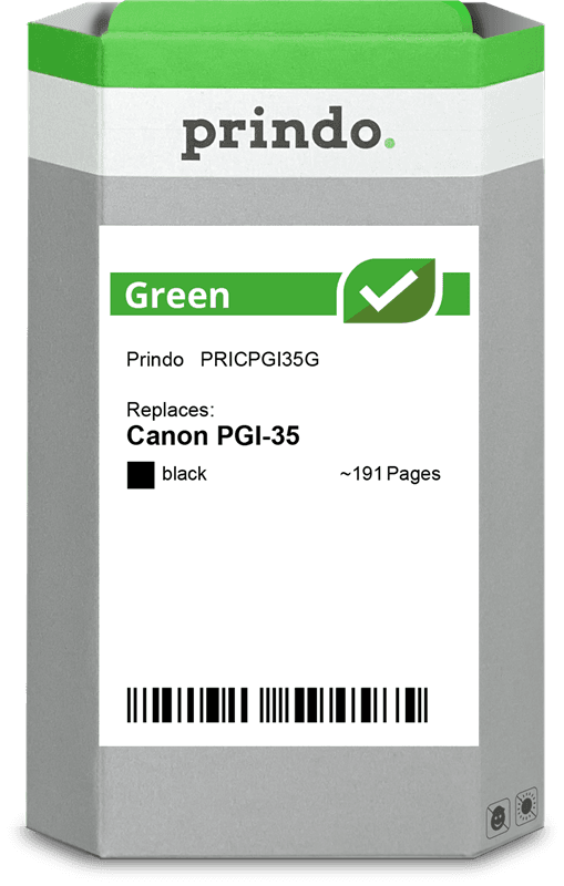 Prindo Green Schwarz Druckerpatrone PRICPGI35G