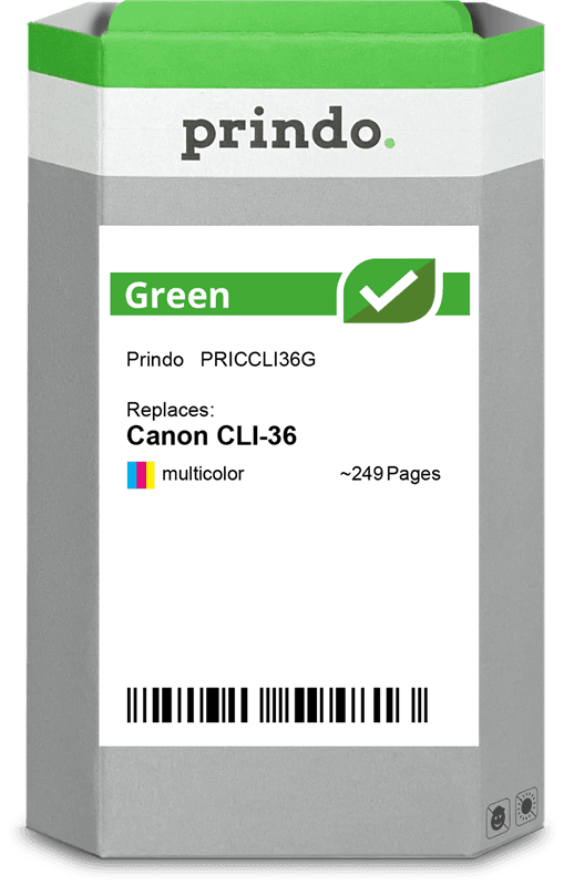 Prindo Green mehrere Farben Druckerpatrone PRICCLI36G