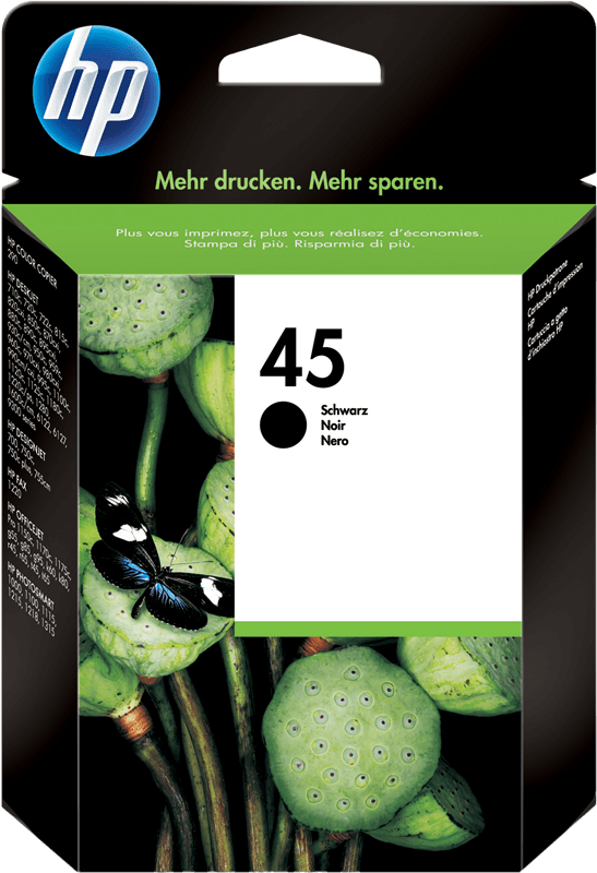 HP 45 Schwarz Druckerpatrone 51645AE