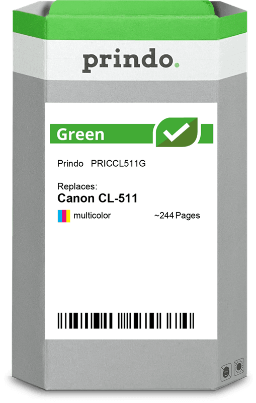Prindo Green mehrere Farben Druckerpatrone PRICCL511G